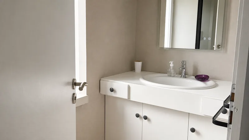 Salle d'eau avec vasque du Ch'tit Appart